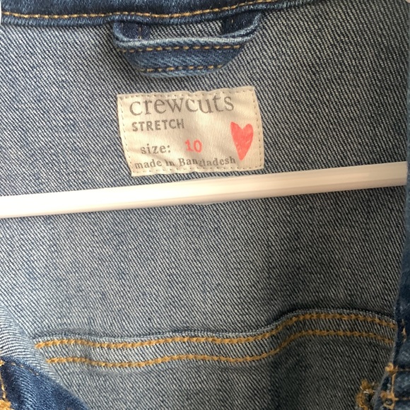 Girls Size 10 Crewcuts Jean Jacket - Picture 3 of 3